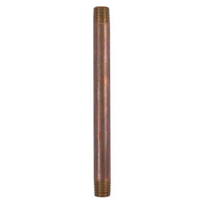 1/8 in. MPT X 1/8 in. D MPT Red Brass Nipple 4-1/2 in. L