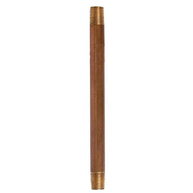 1/8 in. MPT X 1/8 in. D MPT Red Brass Nipple 5 in. L