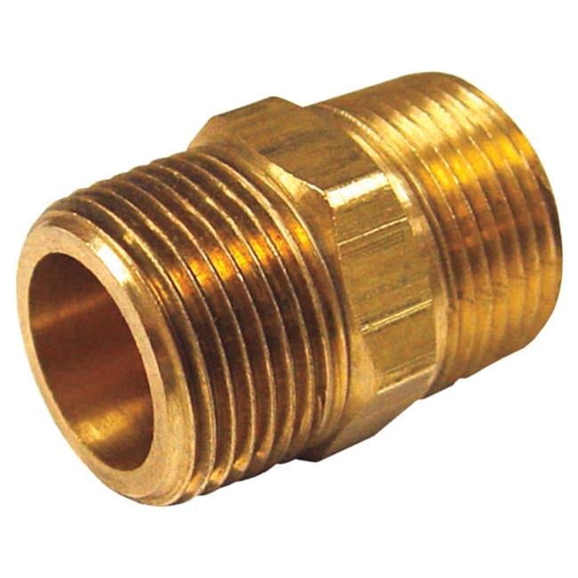 3/4 in. MPT X 1/2 in. D MPT Brass Reducing Hex Nipple