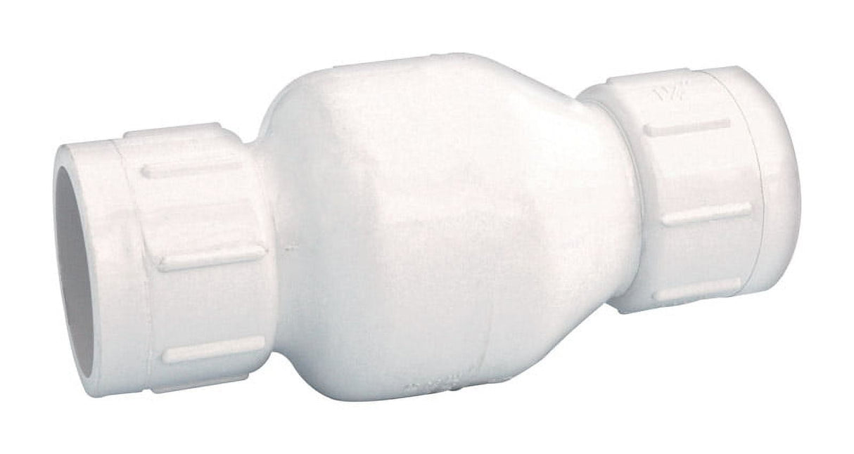 Homewerks 1-1/2 in. D X 1-1/2 in. D Solvent PVC Spring Loaded Check Valve