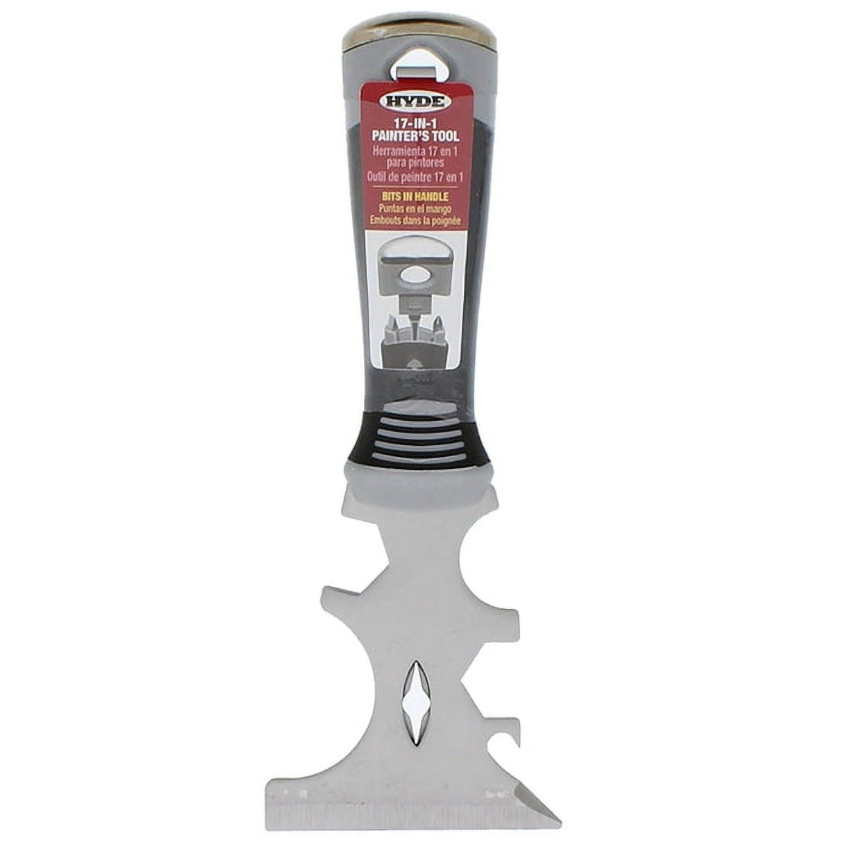 Hyde 3 in. W Stainless Steel 17-in-1 Painter's Tool