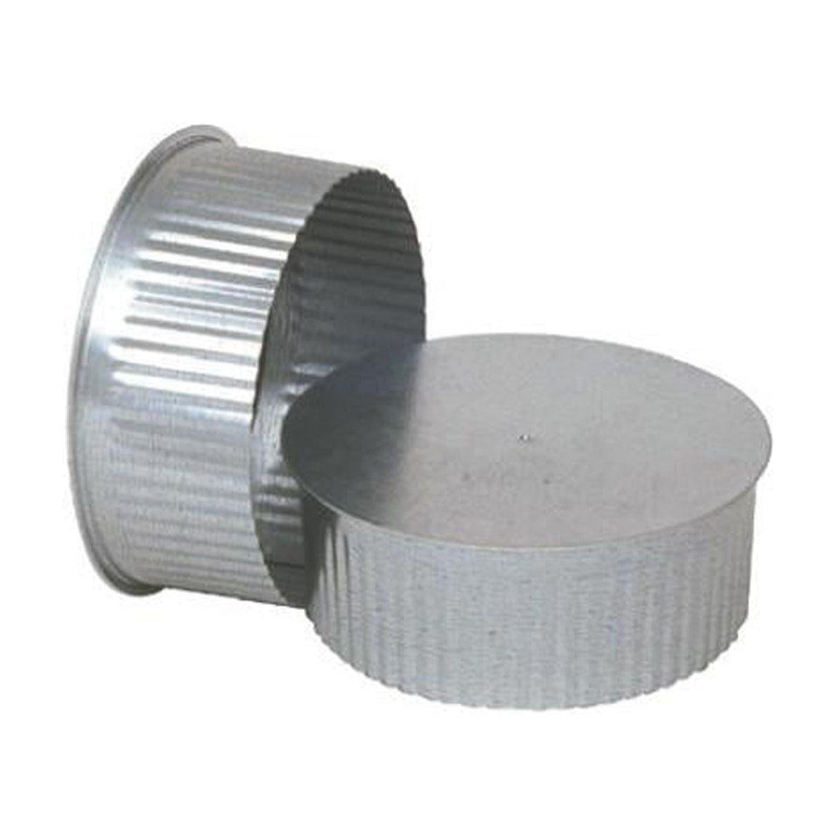 Imperial 6 in. D Galvanized steel Crimped Pipe End Cap