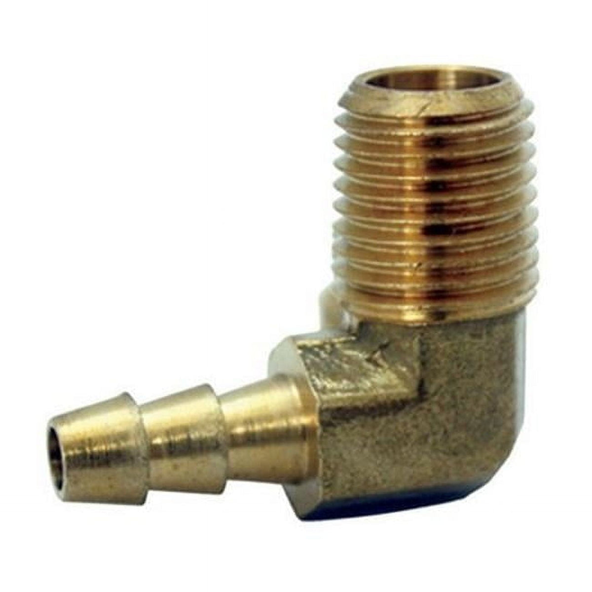 JMF Company Brass 1/8 in. D X 5/16 in. D Hose Barb Elbow 1 pk