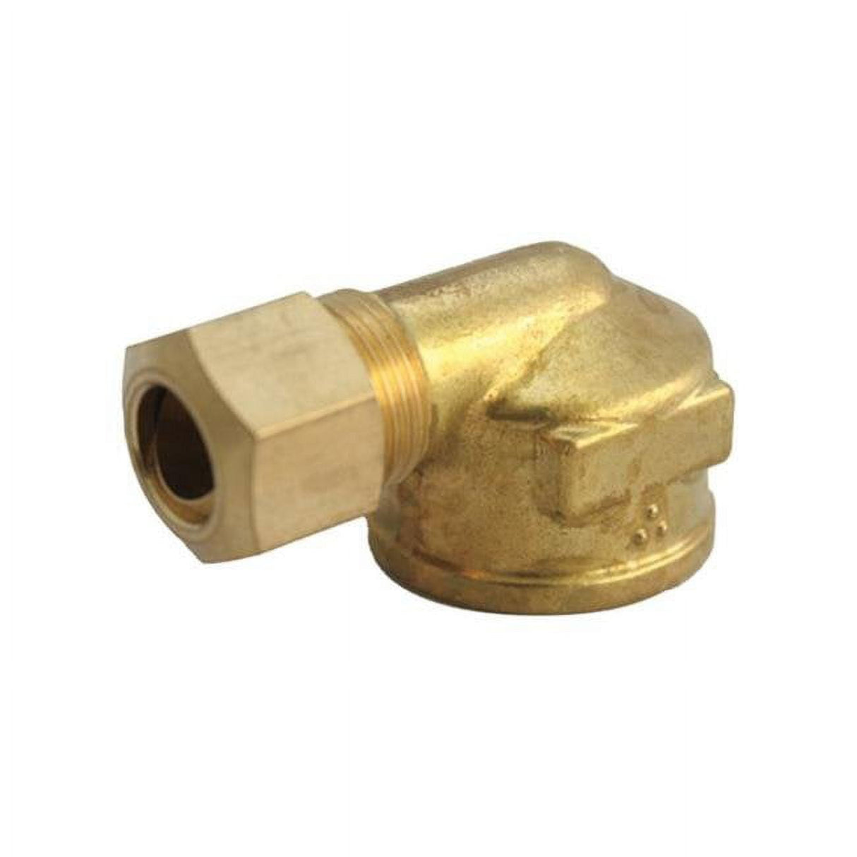 JMF Company 3/8 in. Compression X 1/2 in. D FPT Brass 90 Degree Elbow