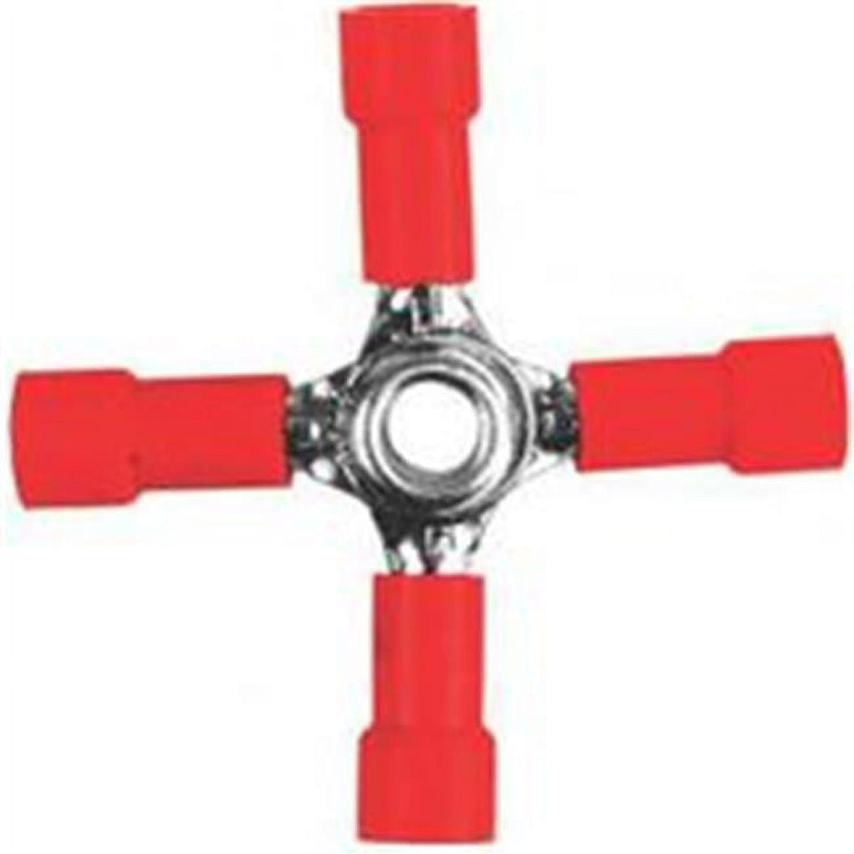 Jandorf 22-18 Ga. Insulated Wire Terminal Butt Splice Red 2 pk