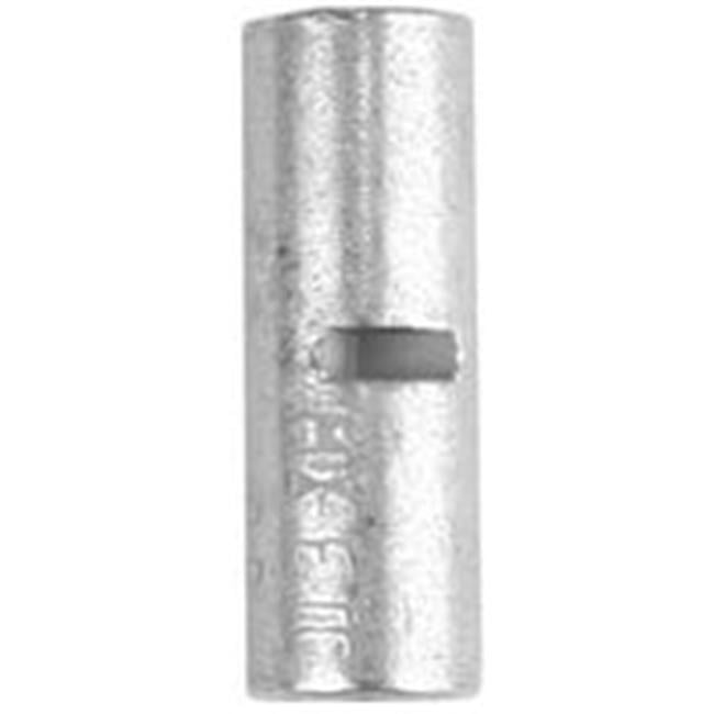 Jandorf 8 Ga. Uninsulated Wire Terminal Butt Splice Silver 2 pk