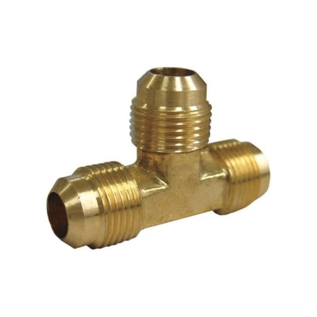 JMF Company 5/8 in. Flare X 5/8 in. D Flare Brass Reducing Tee