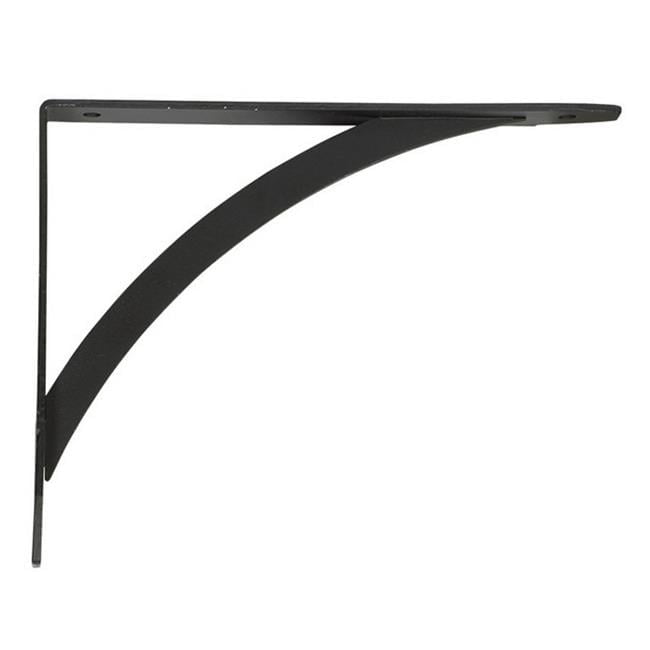 John Sterling Black Steel Decorative Bracket 12 Ga. 7 in. L 100 lb
