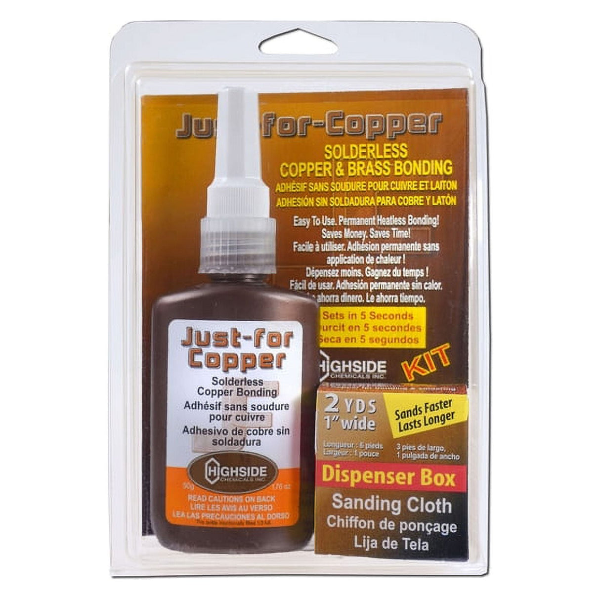 Highside Chemicals Just For Copper 5 3/8 in. L X 8 1/2 in. W Copper Bonding Copper 1 pc