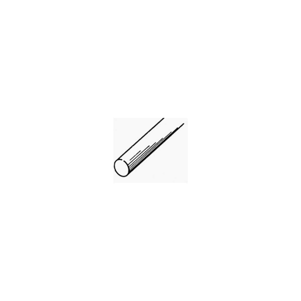 K&S 1/2 in. D X 12 in. L Stainless Steel Unthreaded Rod