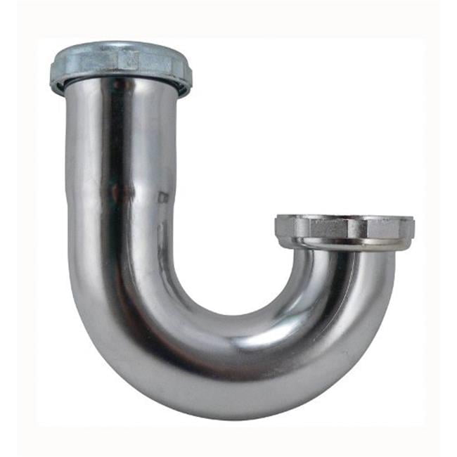 Keeney 1-1/2 in. D Chrome Plated Brass J Bend