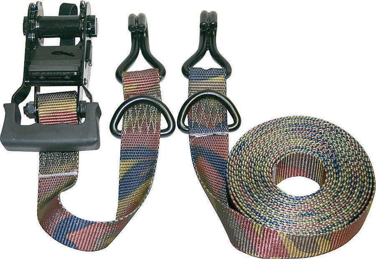 Keeper 1.75 in. W X 16 ft. L Camo Tie Down w/Ratchet 1000 lb 2 pk