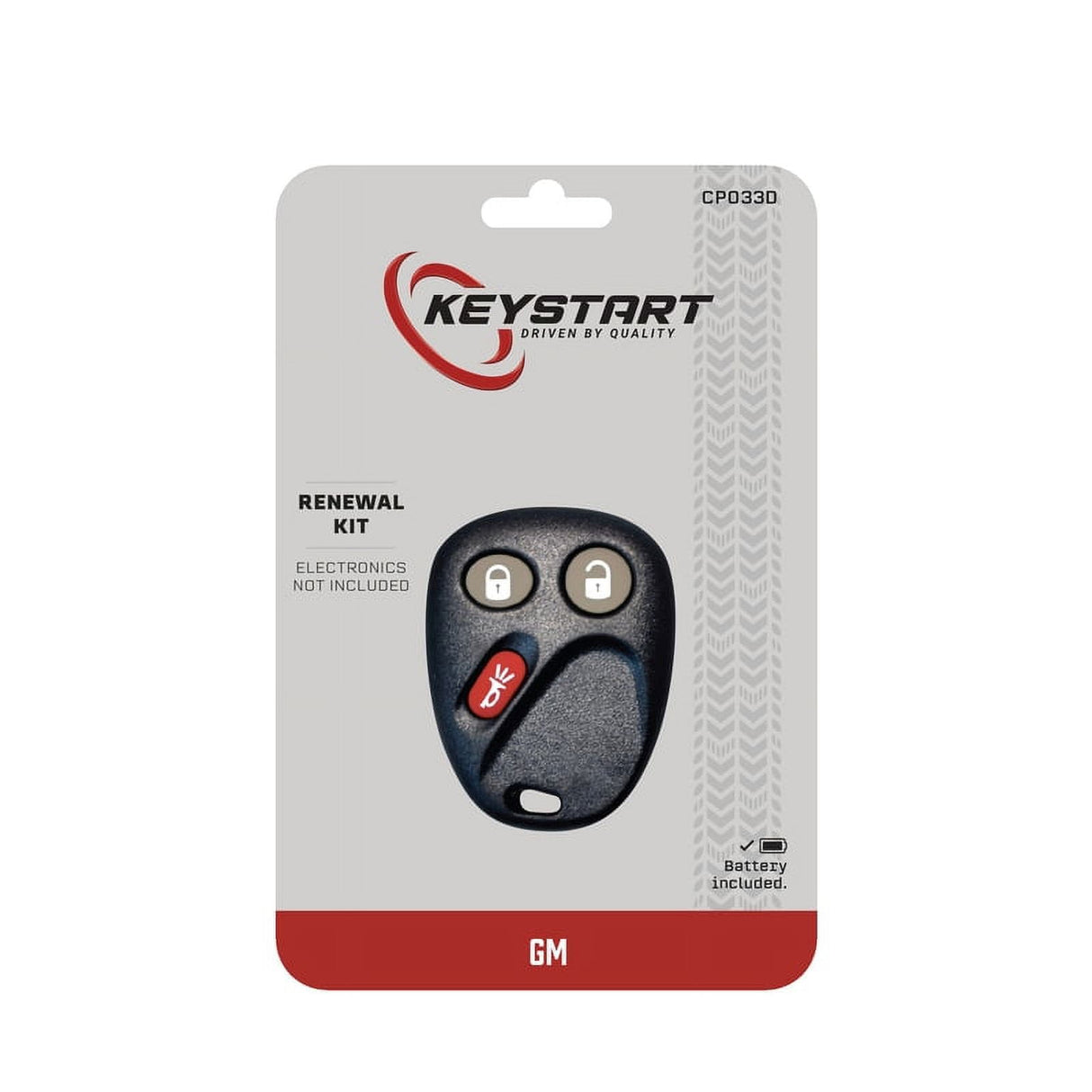 KeyStart Renewal KitAdvanced Remote Automotive Key FOB Shell CP033 Single For General Motors