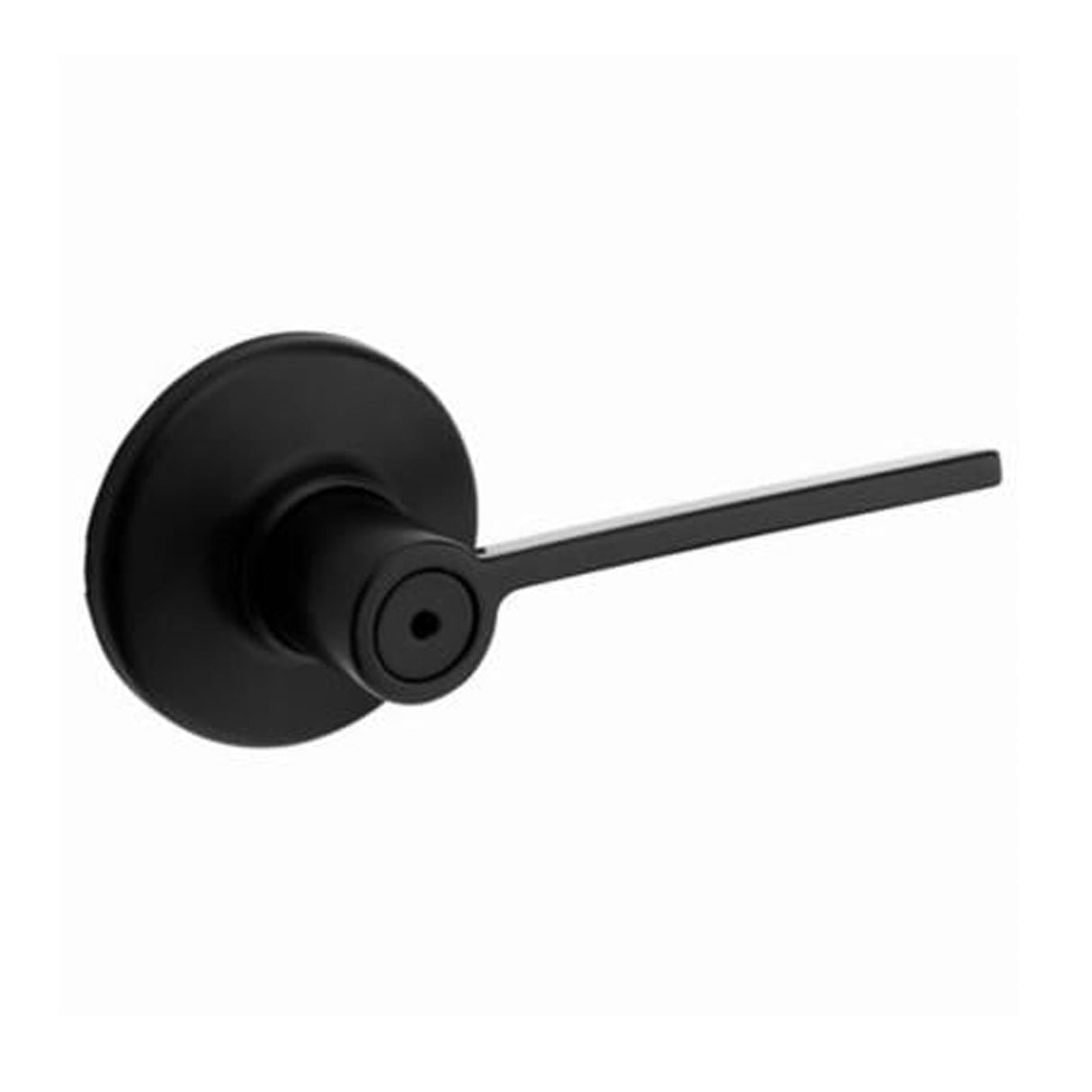 Kwikset Ladera Matte Black Bed and Bath Lever Right or Left Handed