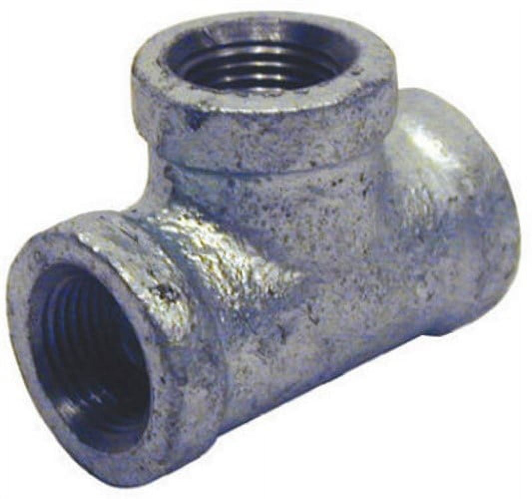 STZ Industries 1/4 in. FIP each X 1/4 in. D FIP 1/4 in. D FIP Galvanized Malleable Iron Tee