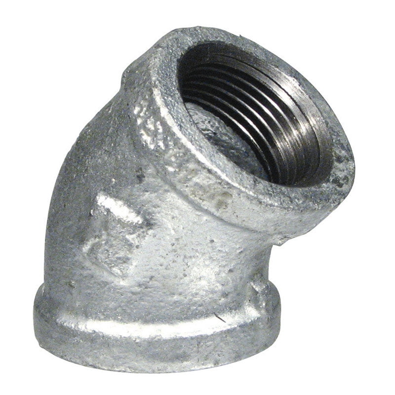 STZ Industries 1-1/4 in. FIP each X 1-1/4 in. D FIP Galvanized Malleable Iron 45 Degree Elbow