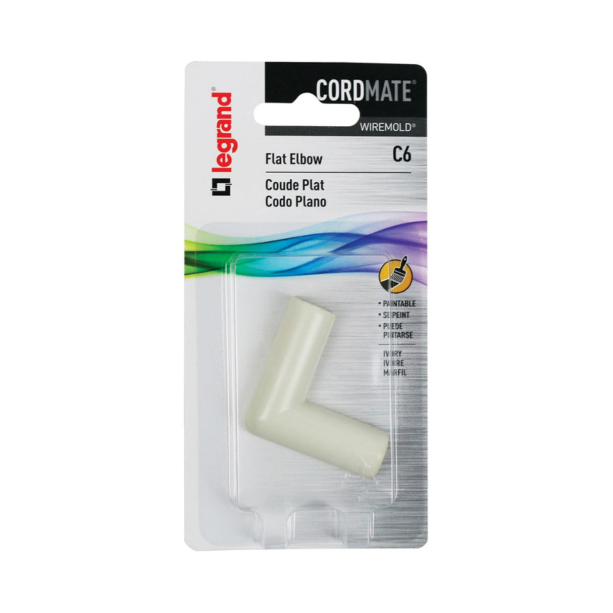 Legrand Cordmate 2 3/4 in. D Plastic Electrical Conduit Elbow For AC, MC and RWFMC Cable 1 pk