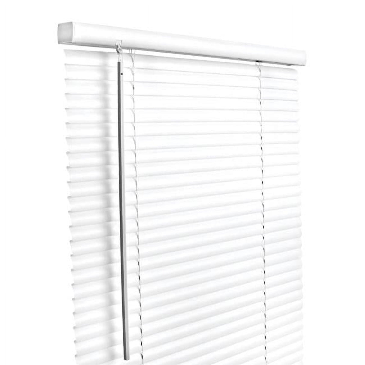 Living Accents Vinyl 1 in. Blinds 52 in. W X 64 in. H White Cordless