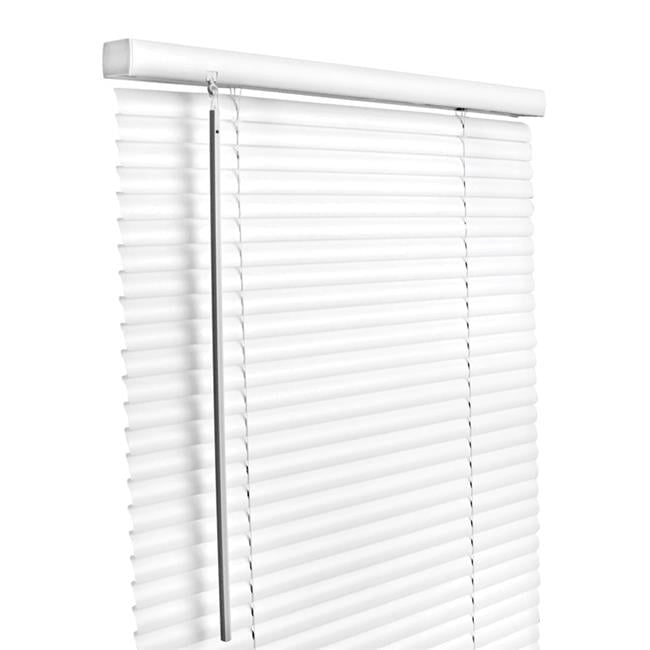 Living Accents Vinyl 1 in. Blinds 23 in. W X 64 in. H White Cordless