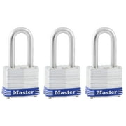 Master Lock 3-3/16 in. H X 1-9/16 in. W X 27/32 in. L Steel 4-Pin Cylinder Padlock Keyed Alike