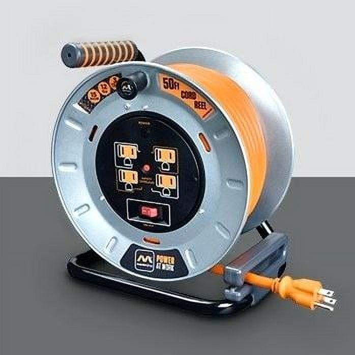 Masterplug 50 ft. L Metal Cord Reel