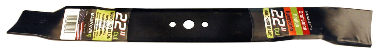 MaxPower 22 in. Mulching Mower Blade For Walk-Behind Mowers 1 pk