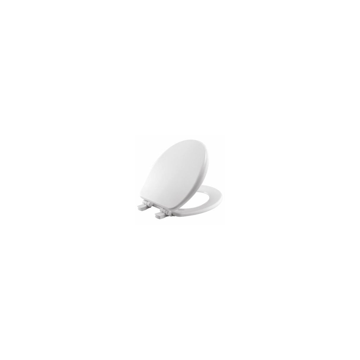 Mayfair by Bemis Alesio Slow Close Round White Enameled Wood Toilet Seat
