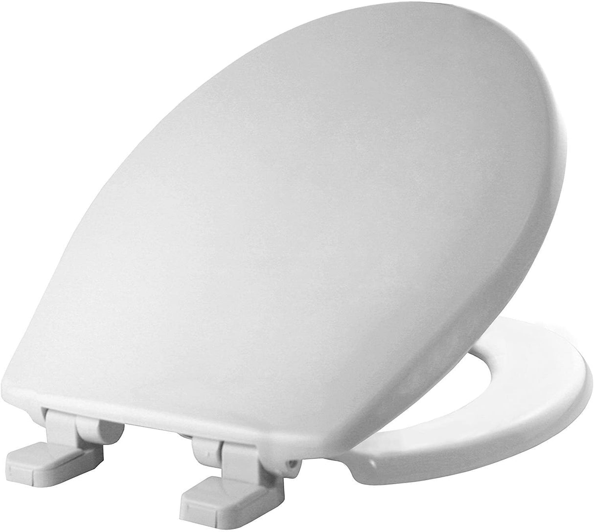 Mayfair by Bemis Caswell Slow Close Round White Plastic Toilet Seat