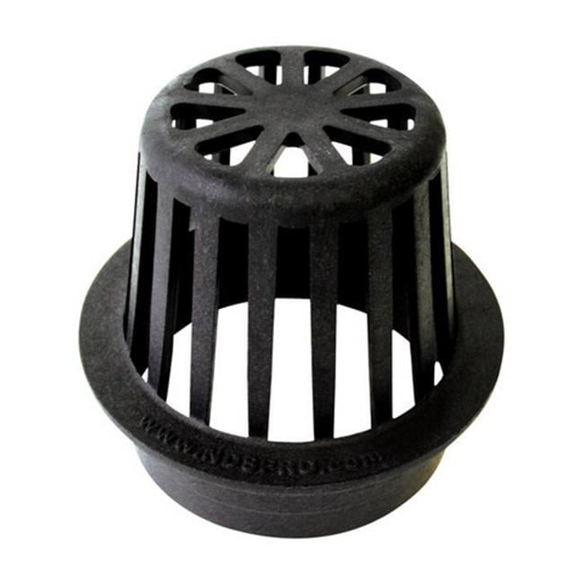 NDS 3 in. Black Round Polyolefin Atrium Grate