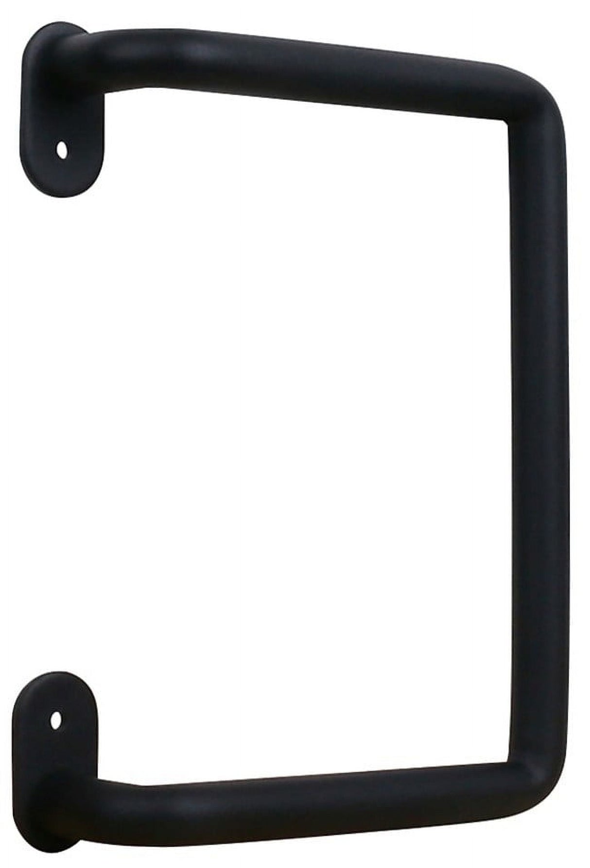 National Hardware Troy Matte Black Steel Pull Handle 1 pc