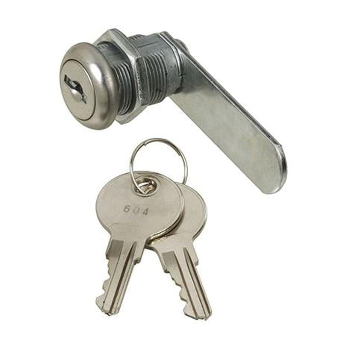 National Hardware Chrome Silver Steel Cabinet/Drawer Lock