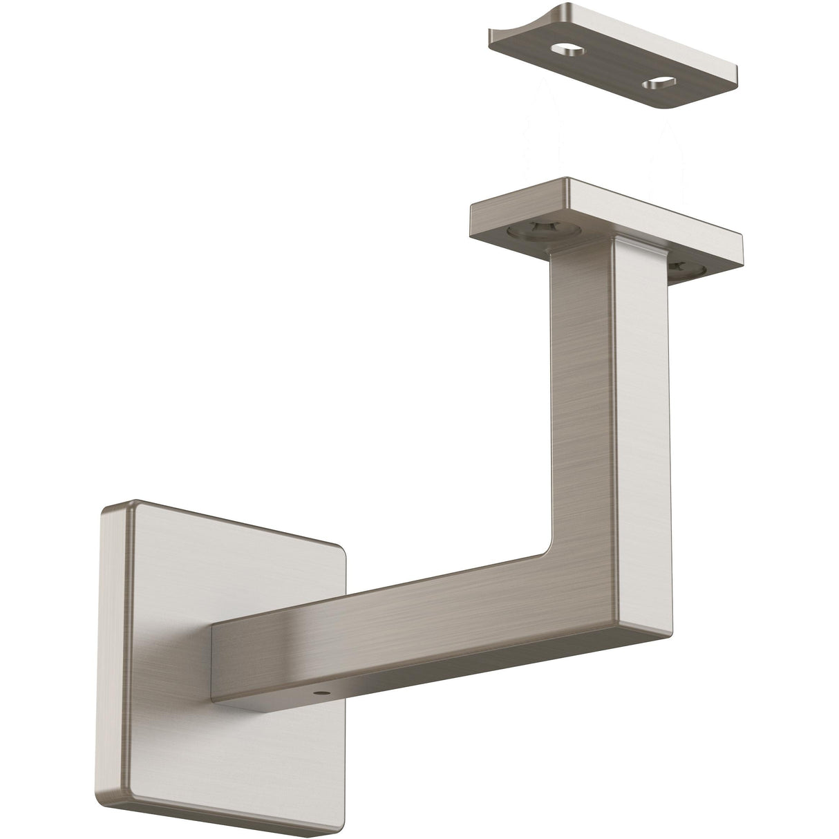 National Hardware Reed Silver Steel Handrail Bracket 3-5/16 in. L 150 lb