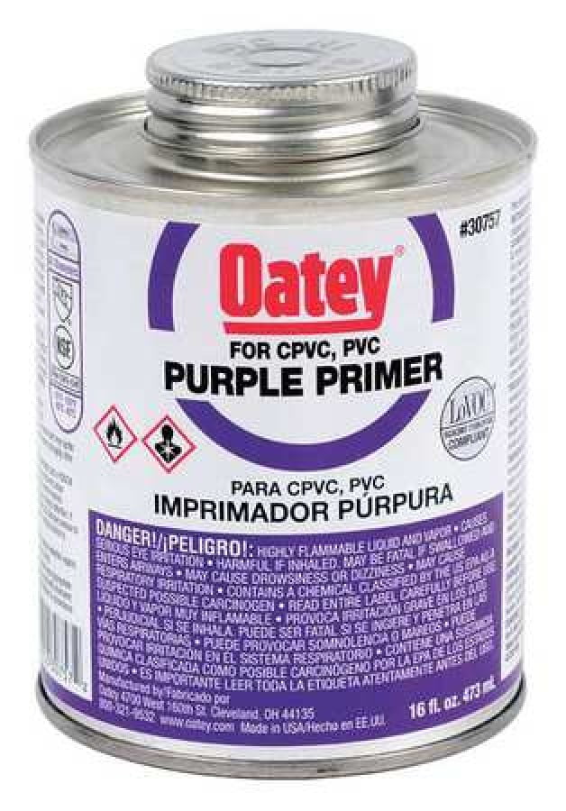 Oatey Purple Primer For CPVC/PVC 16 oz