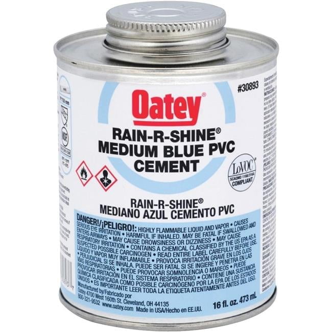 Oatey Rain-R-Shine Blue Cement For PVC 16 oz