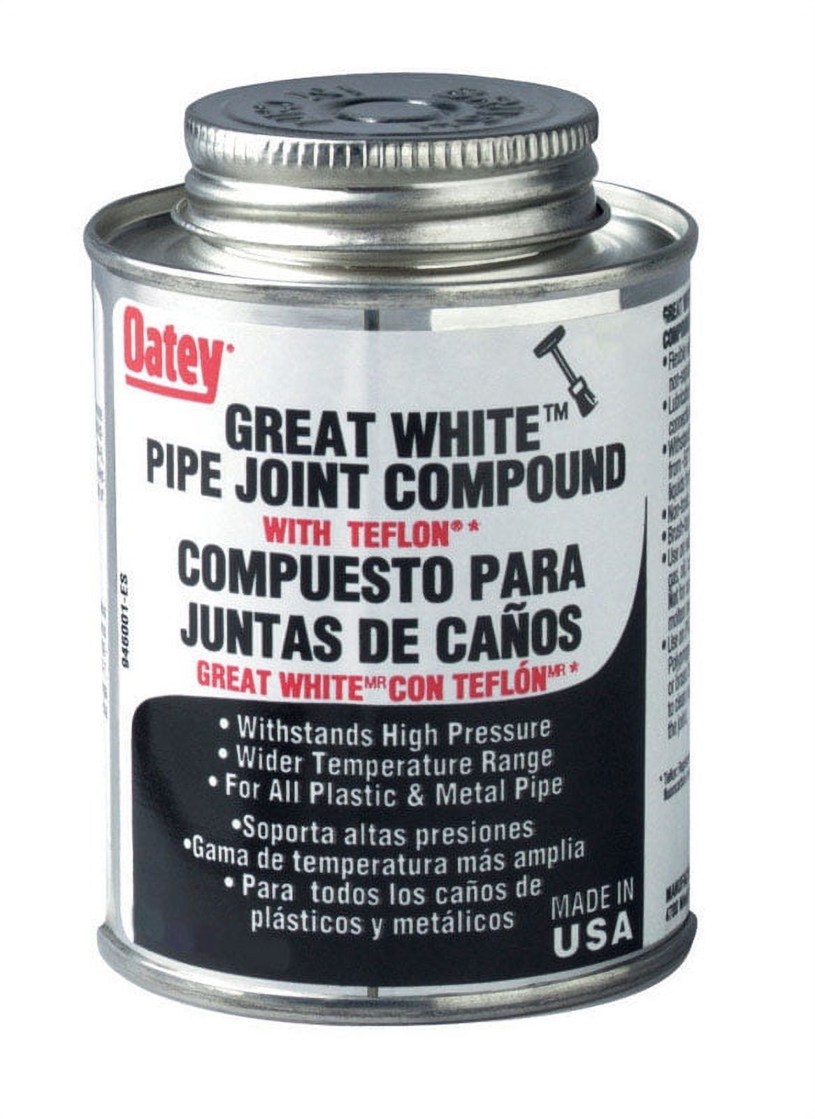 Oatey Great White White Pipe Joint Compound 8 oz