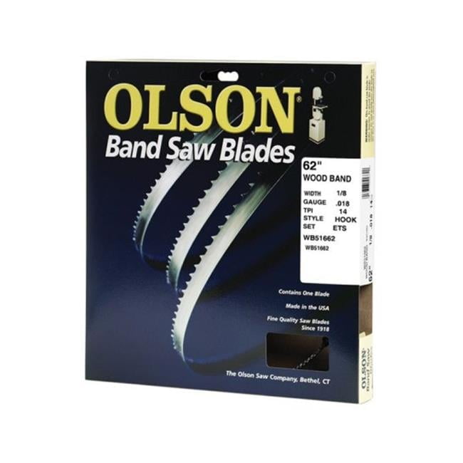 Olson 62 in. L X 0.1 in. W Carbon Steel Band Saw Blade 14 TPI Hook teeth 1 pk