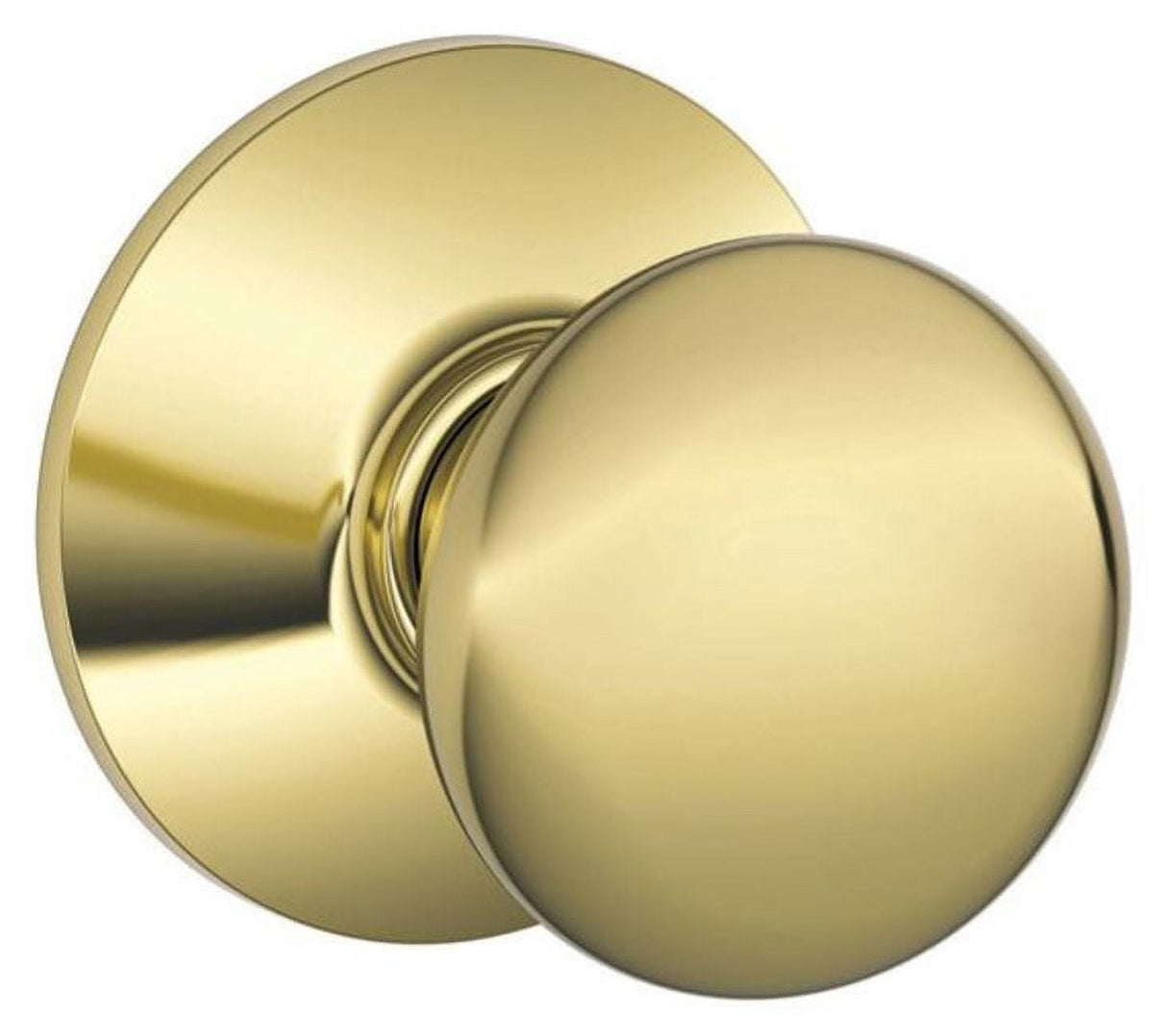 Schlage Plymouth Polished Brass Passage Lockset 1-3/4 in.