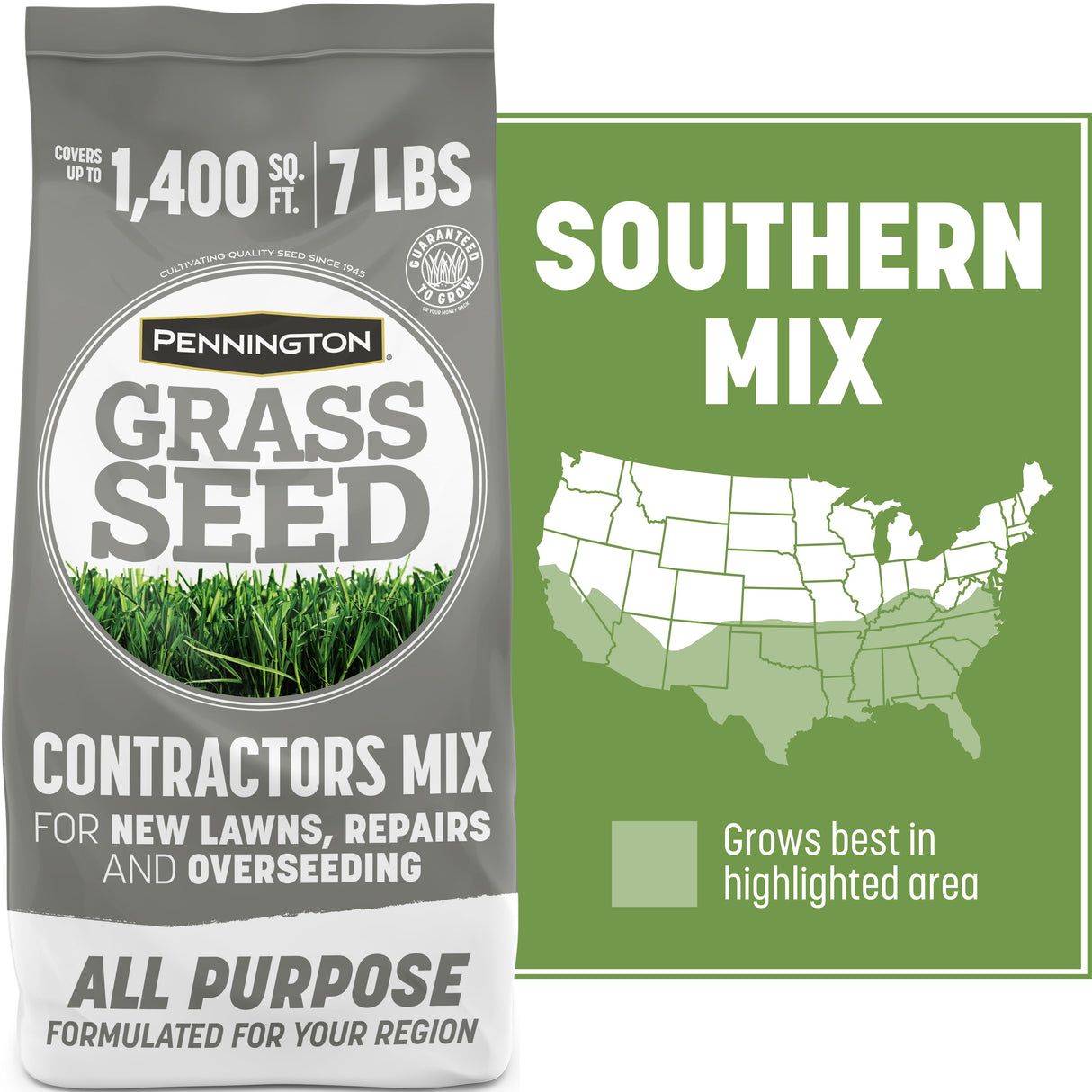 Pennington Contractors Mix Sun or Shade Grass Seed 7 lb