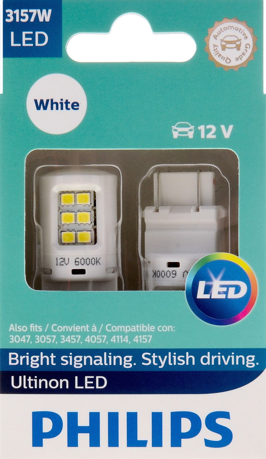 Philips Ultinon LED Back-Up/Cornering/Stop/Turn Miniature Automotive Bulb 3157WLED