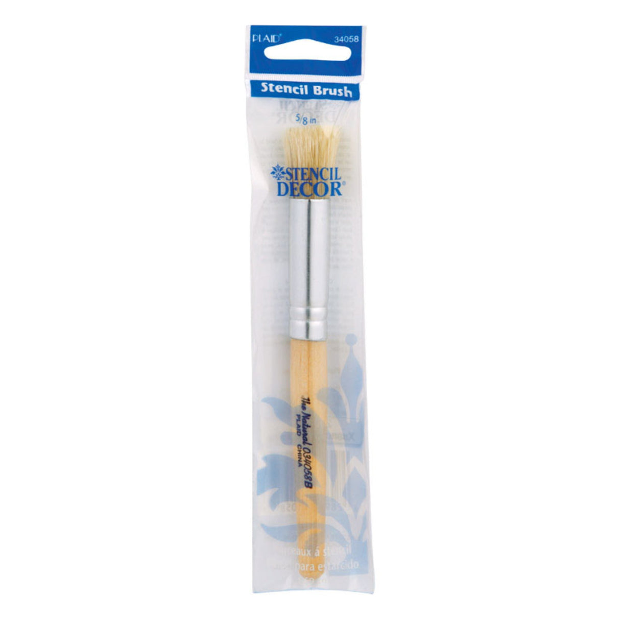 Plaid Stencil Decor 5/8 in. Round Stencil Paint Brush