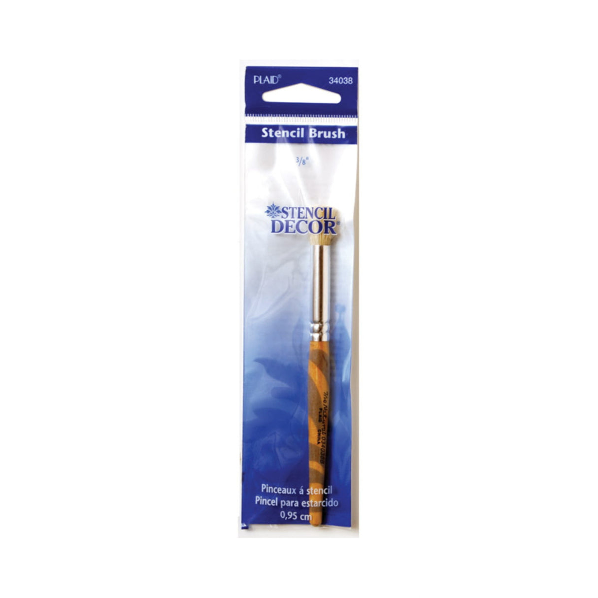 Plaid Stencil Decor 3/8 in. Round Stencil Paint Brush