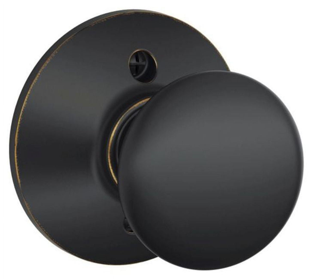 Schlage Plymouth Aged Bronze Dummy Knob Right or Left Handed