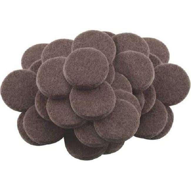 Projex Felt Self Adhesive Protective Pad Brown Round 1 in. W 48 pk
