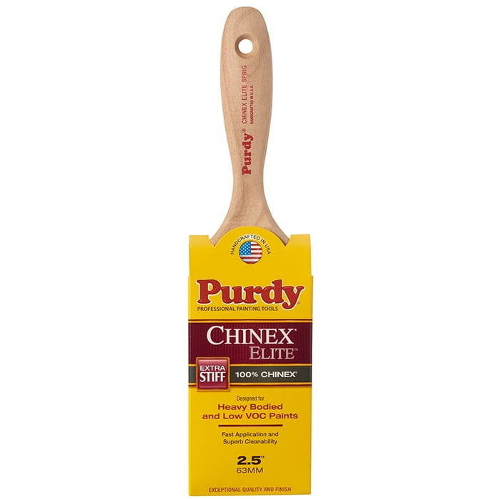 Purdy Chinex Elite Sprig 2-1/2 in. Extra Stiff Flat Trim Paint Brush