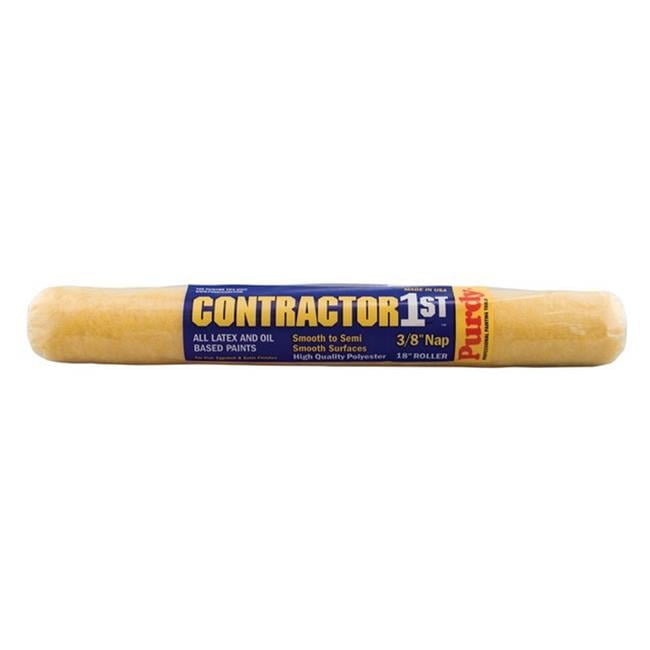 Purdy Contractor 1st Polyester 18 in. W X 3/8 in. Paint Roller Cover 1 pk