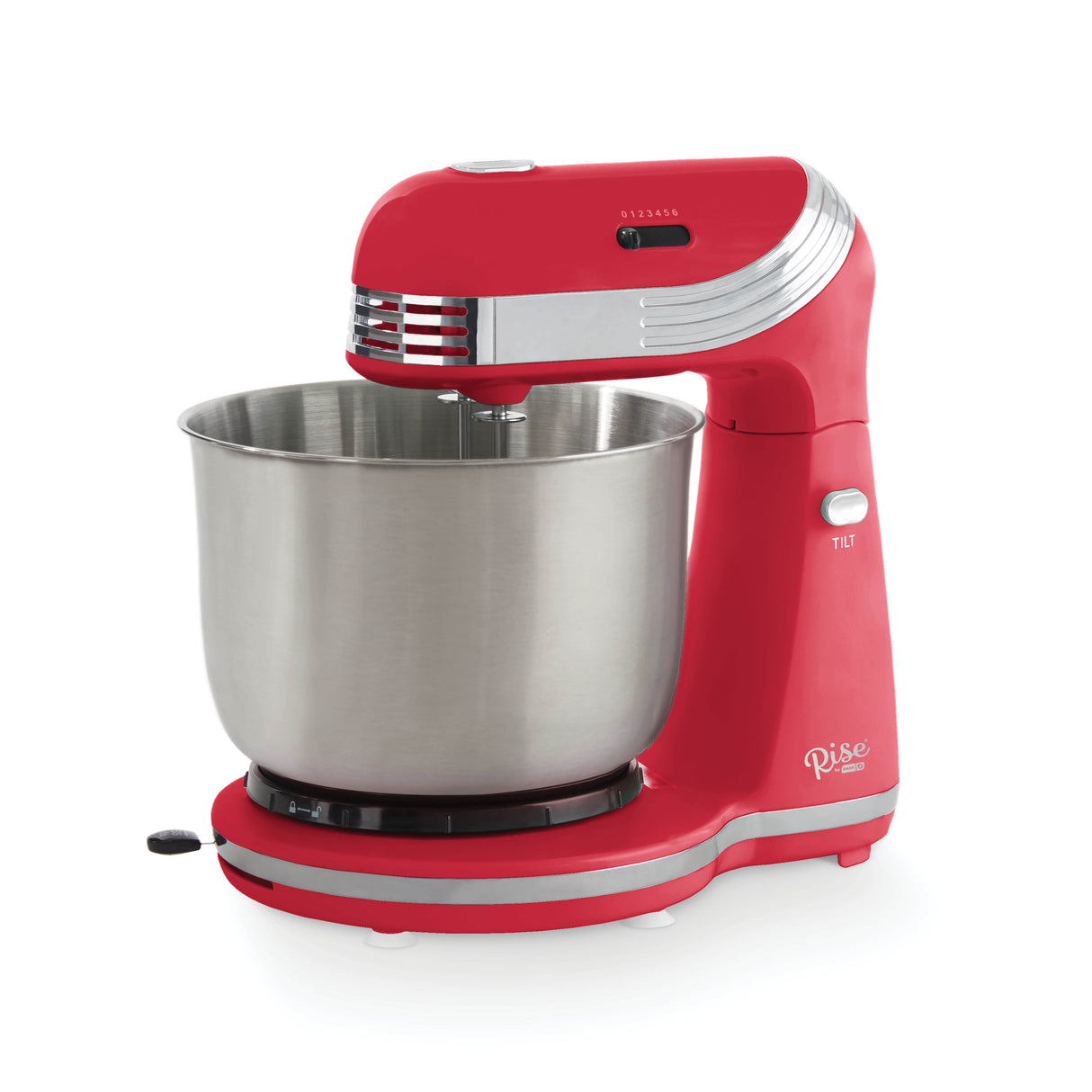 Rise by Dash Red 3 qt. cap. 6 speed Stand Mixer