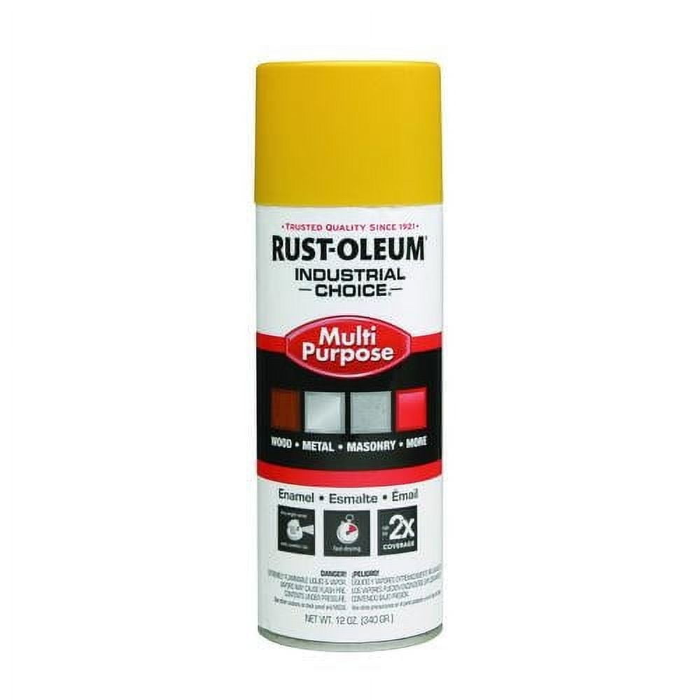 Rust-Oleum Industrial Choice OSHA Safety Yellow Multi-Purpose Enamel Spray 12 oz