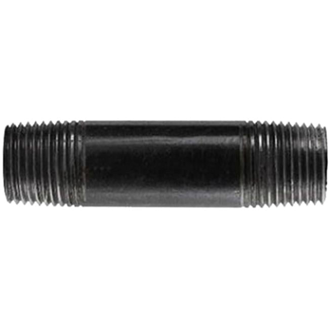 STZ Industries 1/4 in. MIP each X 1/4 in. D MIP Black Steel 4-1/2 in. L Nipple