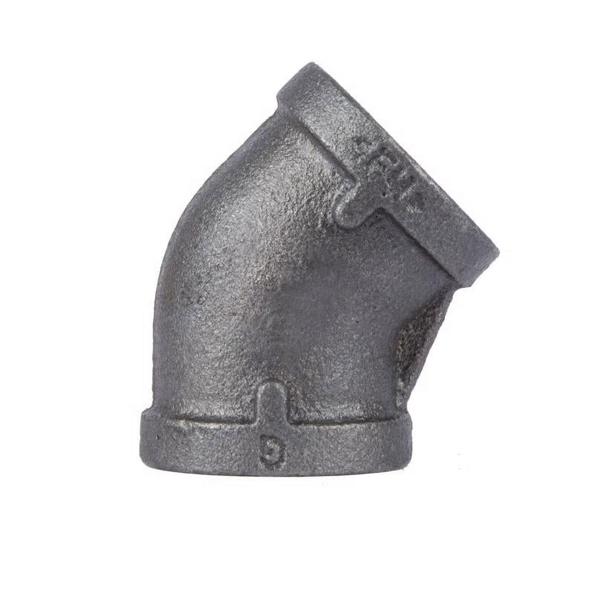 STZ Industries 1/8 in. FIP each X 1/8 in. D FIP Black Malleable Iron 45 Degree Elbow
