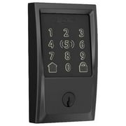 Schlage Encode Plus Matte Black Metal WiFi Deadbolt with Century Trim